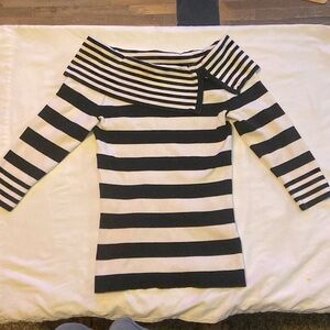 White House/Black Market striped knit pullover